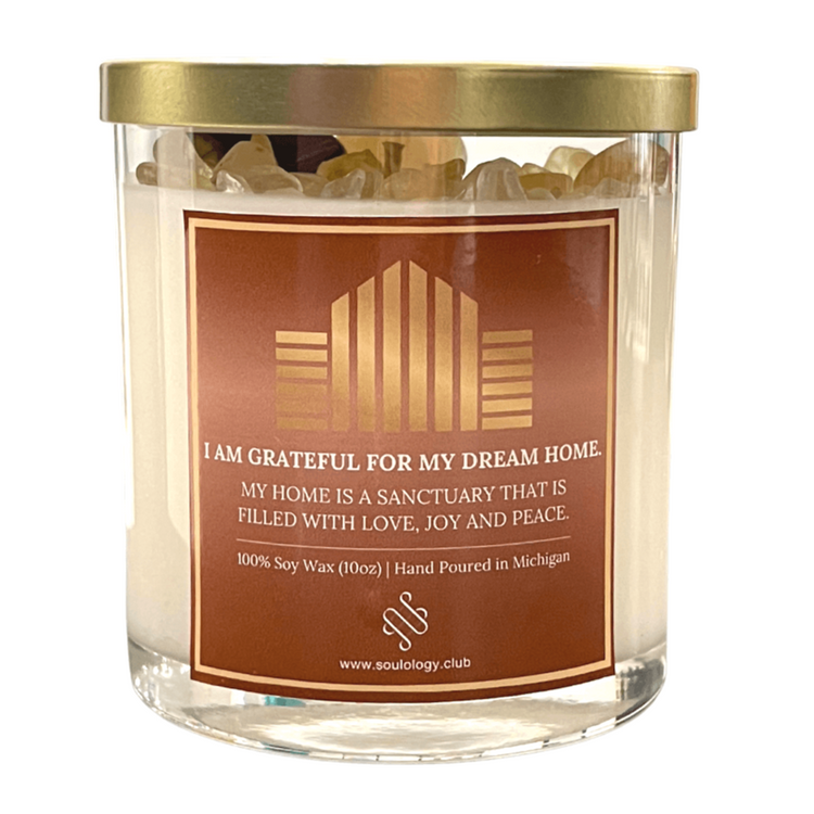 My Dream Home Crystal Candle