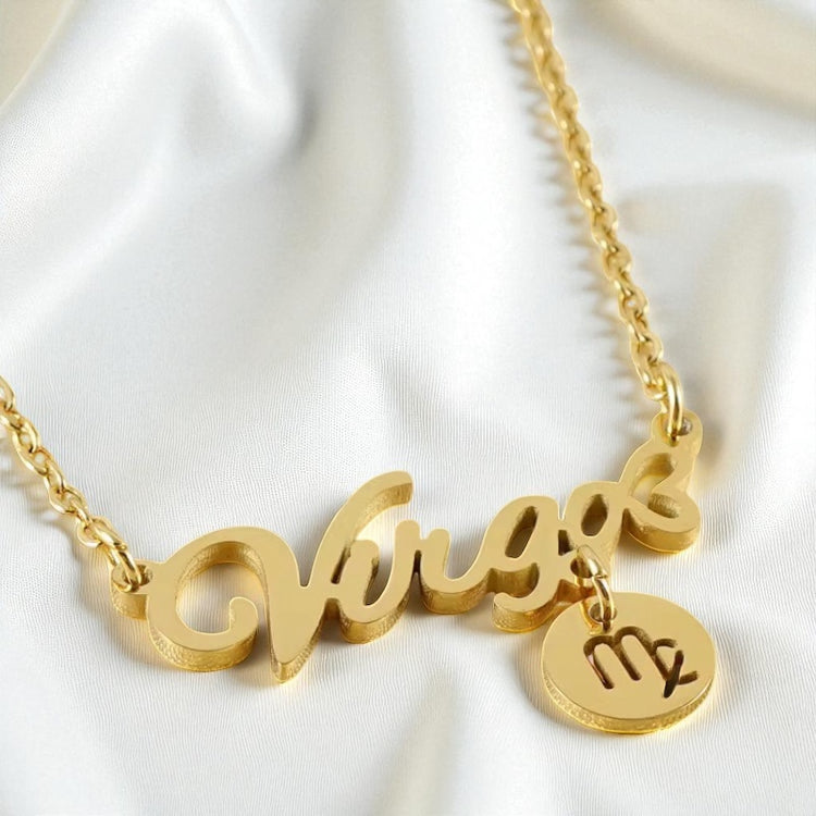 Zodiac Cursive Nameplate
