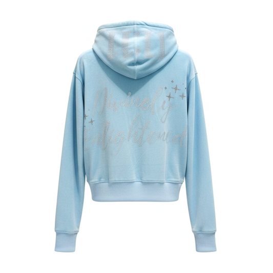 11:11 Angel Number Baby Blue Velour Set