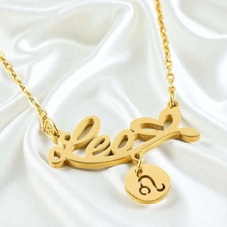 Zodiac Cursive Nameplate