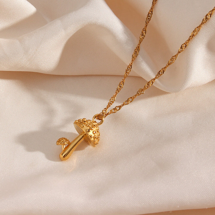 Stereoscopic Mushroom Necklace