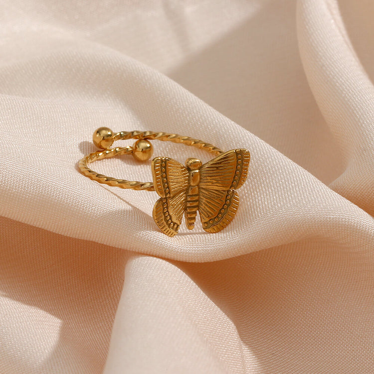 Gold Butterfly Ring - Beauty & Transformation