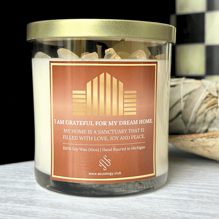 My Dream Home Crystal Candle