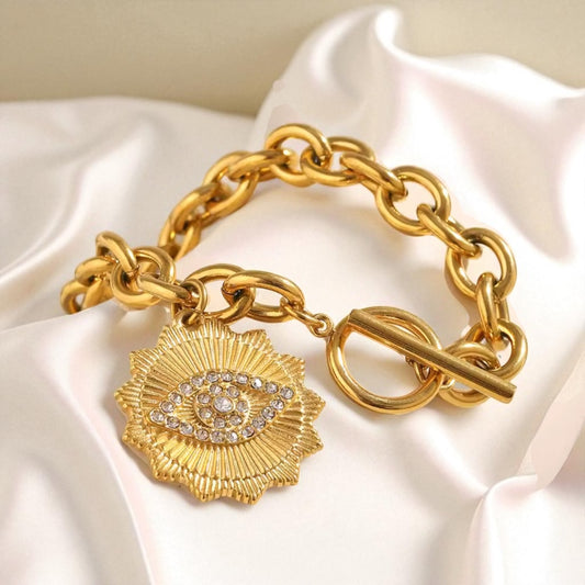 Evil Eye Statement Bracelet