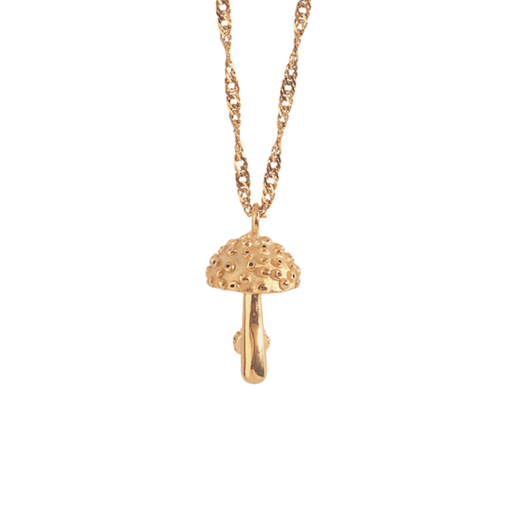 Stereoscopic Mushroom Necklace