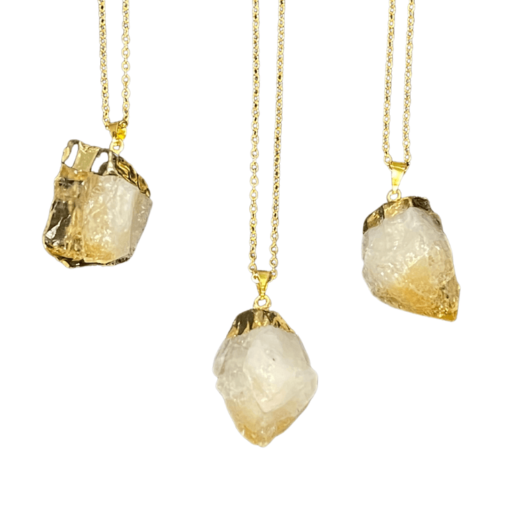 Raw Citrine Necklace