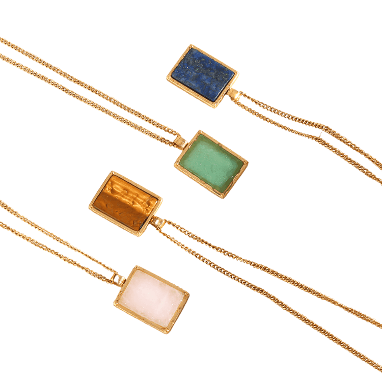 Gold Crystal Necklaces