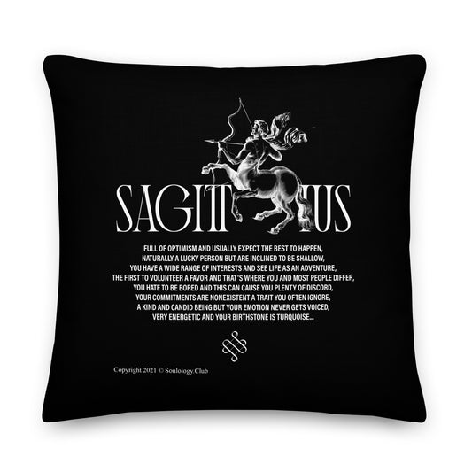 Sagittarius Poetry Lounge Pillow