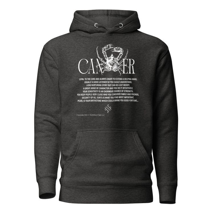 Cancer Unisex Zodiac Poetry Hoodie