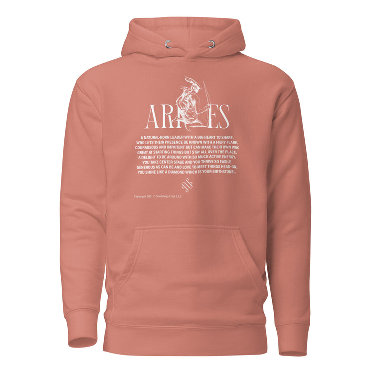 Aries Unisex Zodiac Poetry Hoodie