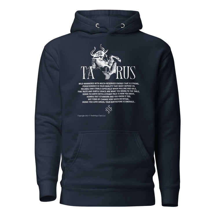 Taurus Unisex Zodiac Poetry Hoodie