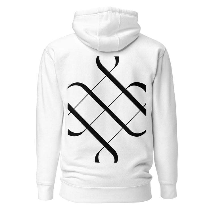 White Aquarius Unisex Zodiac Poetry Hoodie