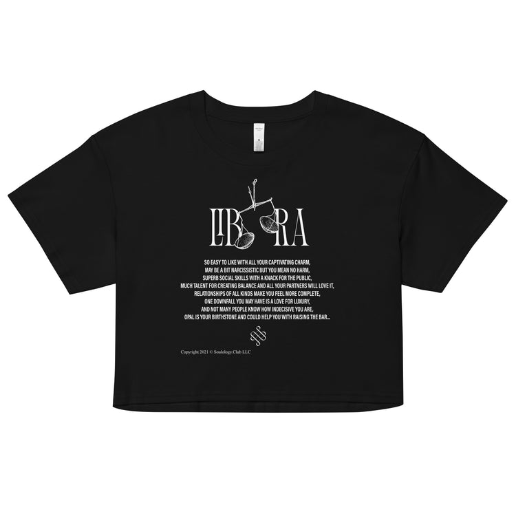 Libra Zodiac Crop Top