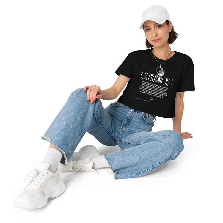 Capricorn Zodiac Crop Top