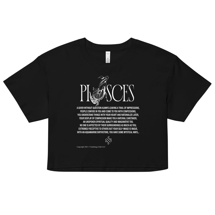 Pisces Zodiac Crop Top