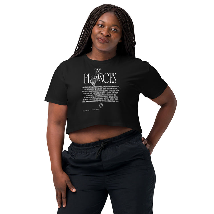 Pisces Zodiac Crop Top
