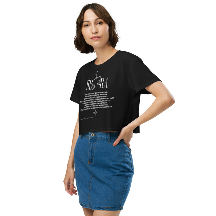 Libra Zodiac Crop Top