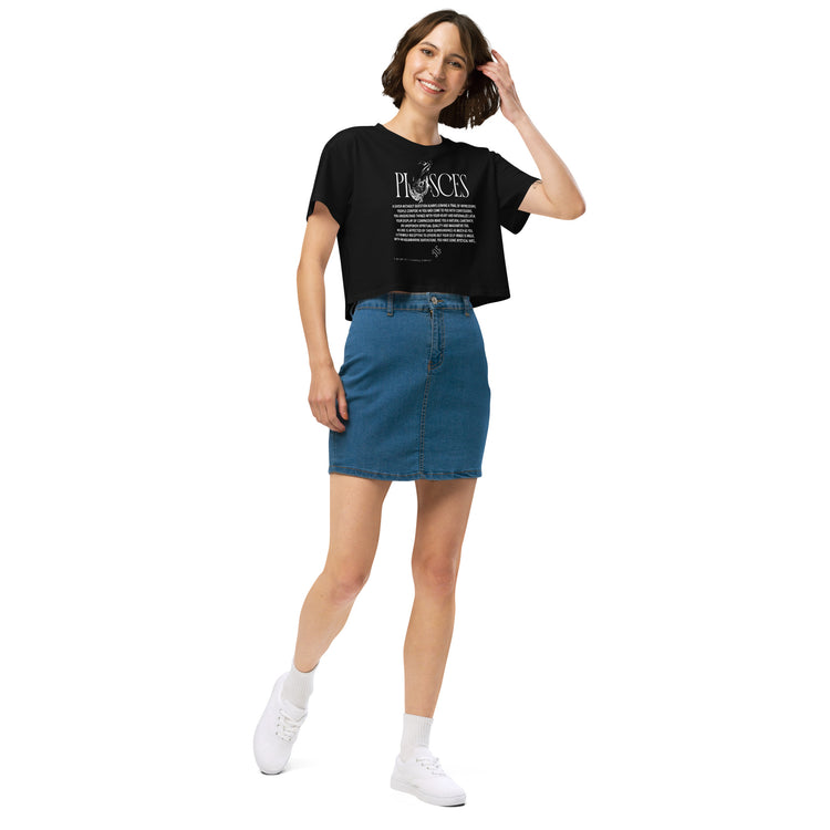 Pisces Zodiac Crop Top