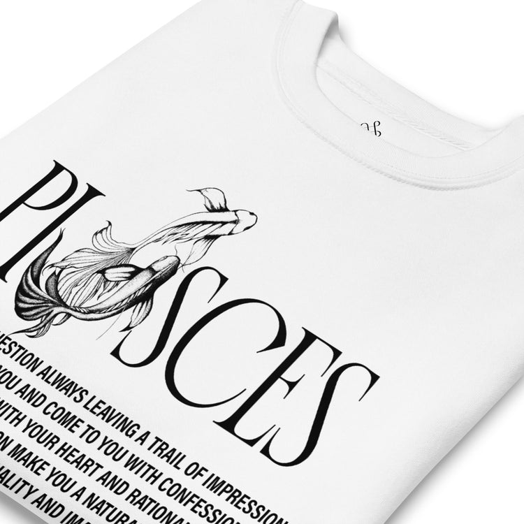 White Pisces Unisex Zodiac Sweatshirt