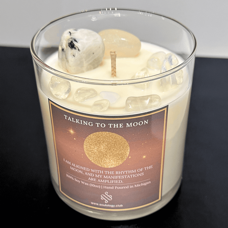 moon manifestation candle