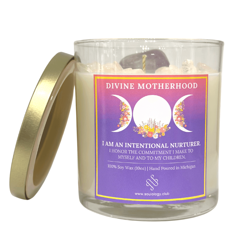 crystal manifestation candle