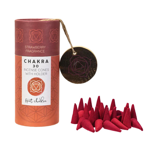 Root Chakra Incense Cones w/ Burner