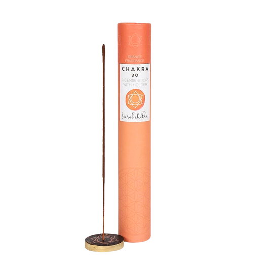 Sacral Chakra Incense Sticks w/ Burner