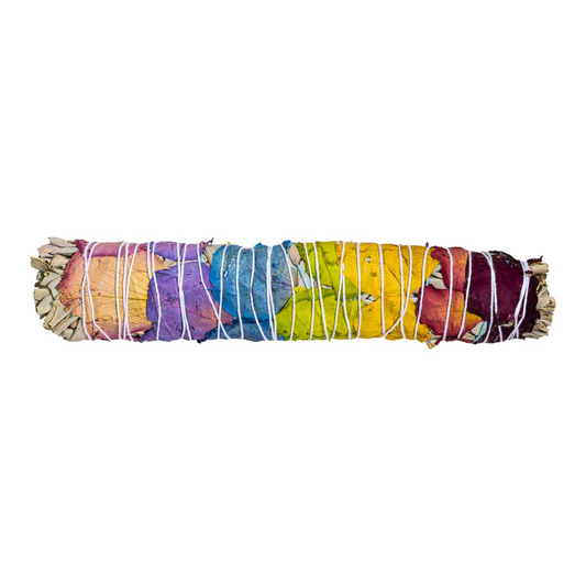 XL Seven Chakra Sage - 9" Smudge Stick
