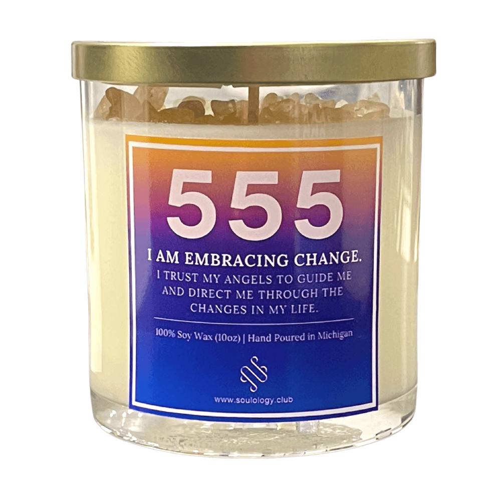 crystal manifestation candle