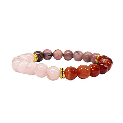 Buy Reiki Crystal Products Natural Carnelian Bracelet Crystal Stone 6 mm  Round Bead Bracelet for Reiki Healing and Crystal Healing Stones | Globally