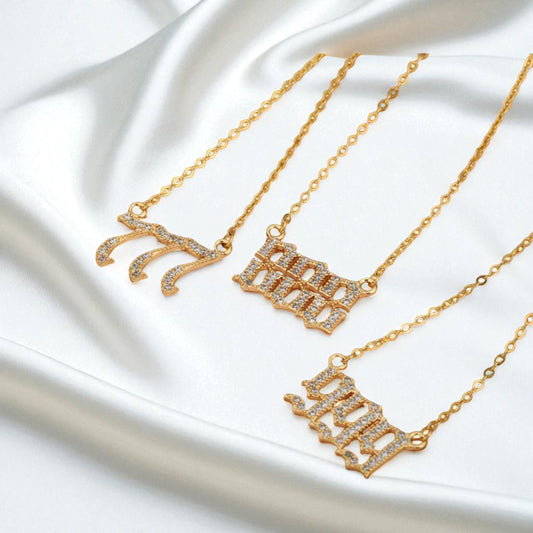 Angel Number Cubic Zircon Necklace (Gold/Silver)