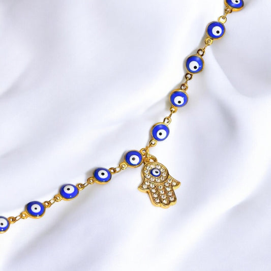 *NEW Evil Eye & Hamsa Hand Anklet