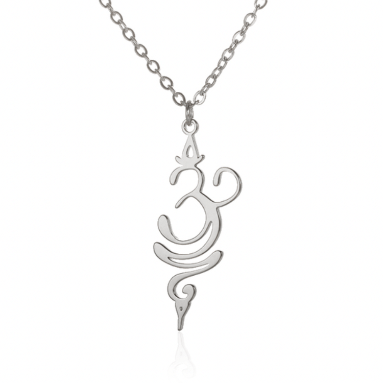 Om Unalome Symbol Necklace