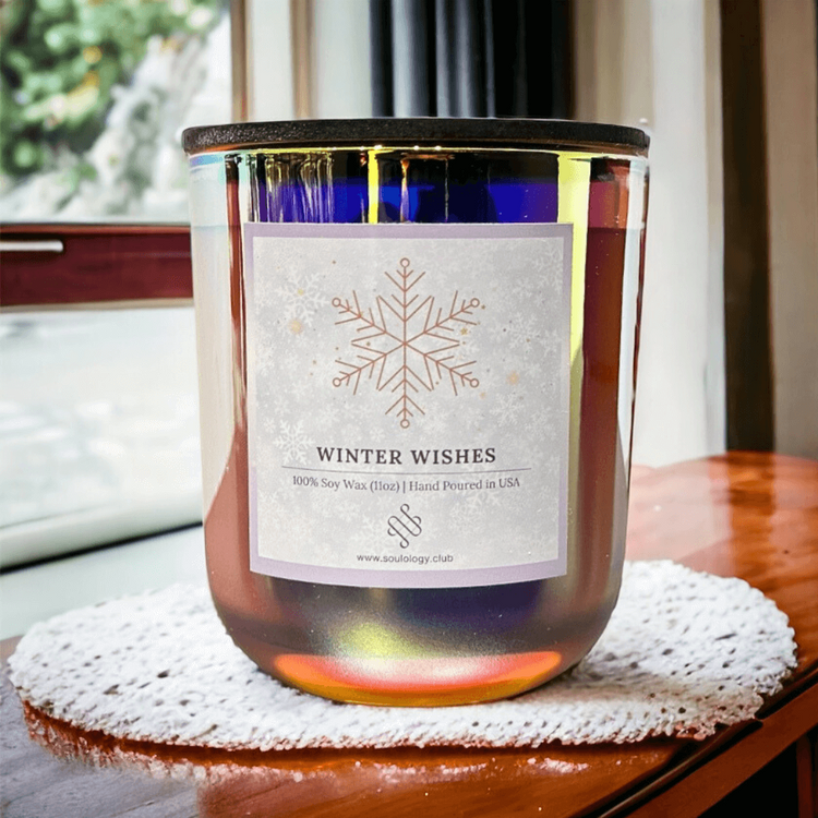 Winter Wishes Luxury Crystal Candle