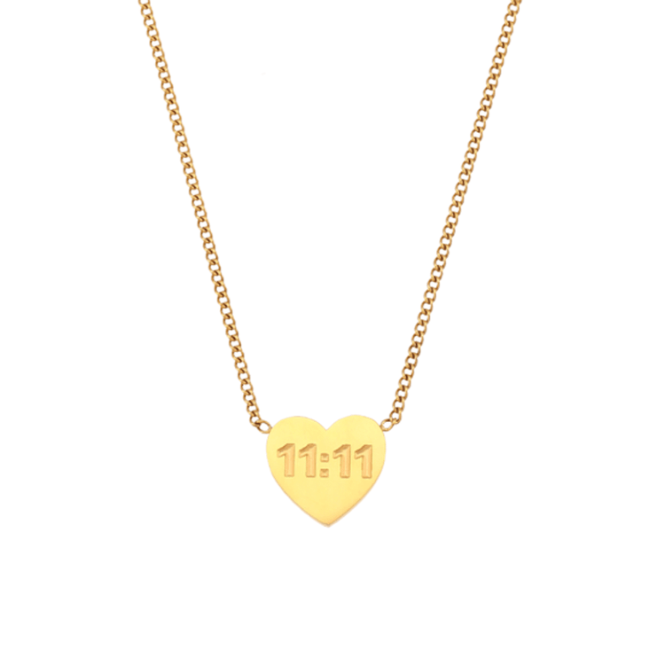 11:11 Heart Necklace