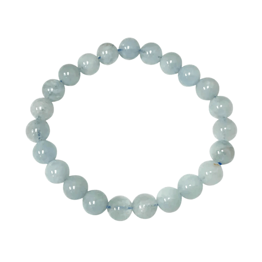 Aquamarine Crystal Bracelet - Spiritual Growth | Calmness | Self-Expression |