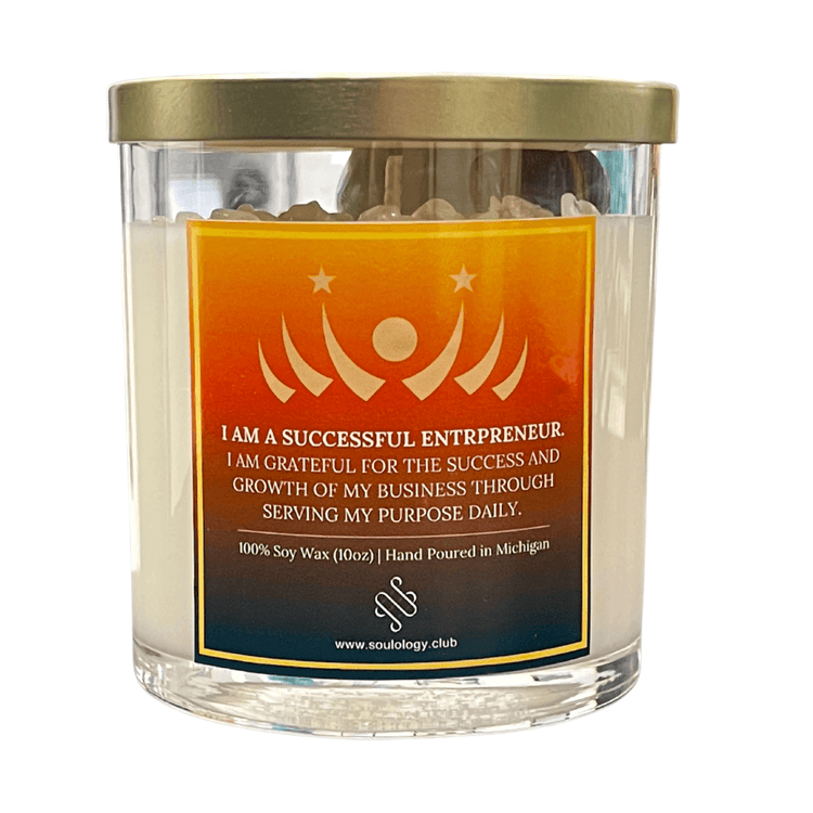 Successful Entrepreneur Affirmation Candle