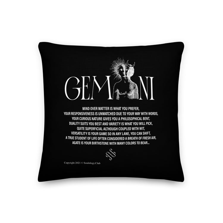 Gemini Poetry Lounge Pillow