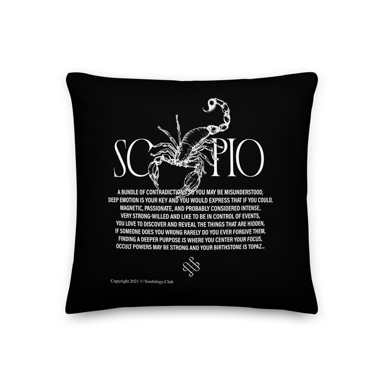 Scorpio Poetry Lounge Pillow