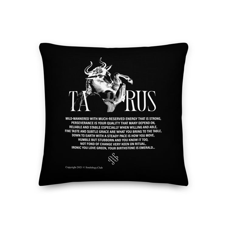 Taurus Poetry Lounge Pillow