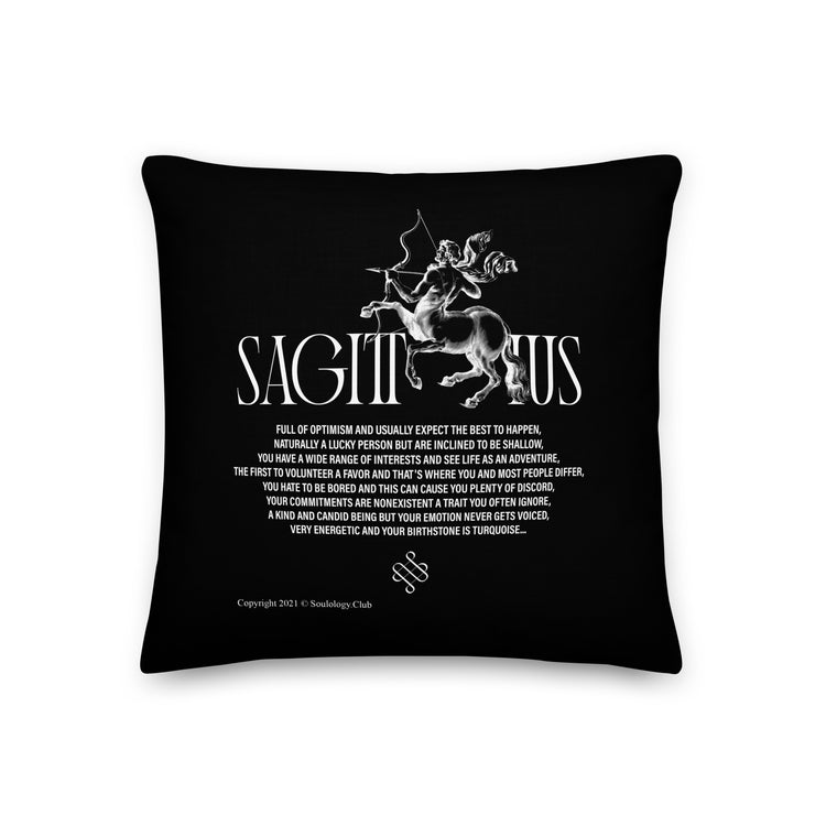 Sagittarius Poetry Lounge Pillow