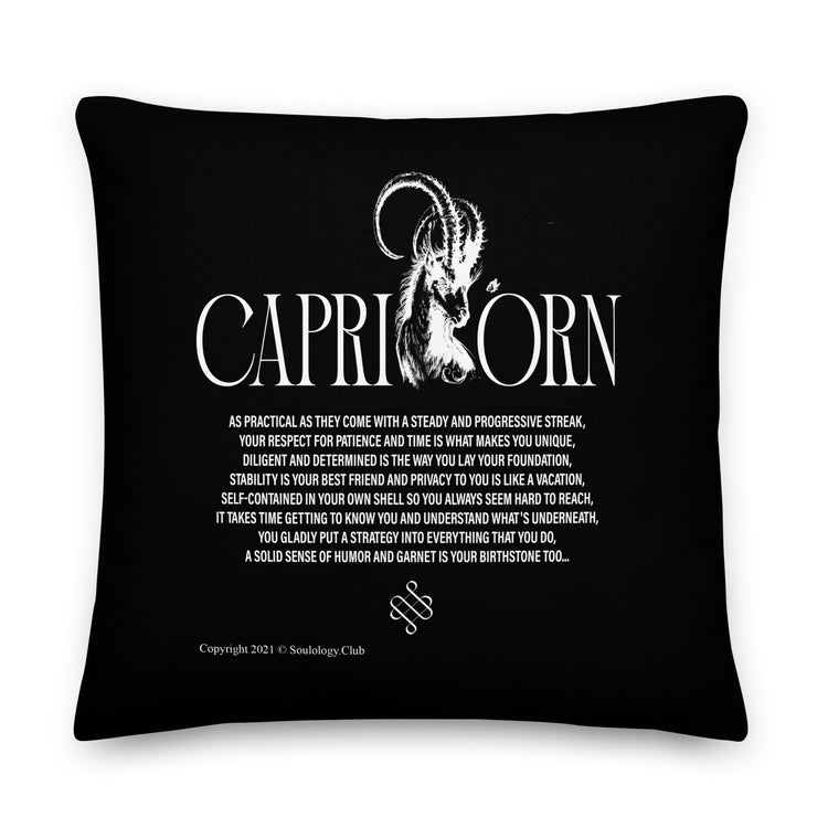 Capricorn Poetry Lounge Pillow