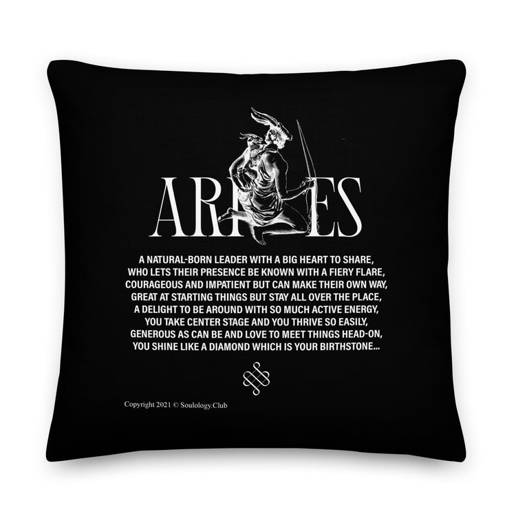 Aries Poetry Lounge Pillow