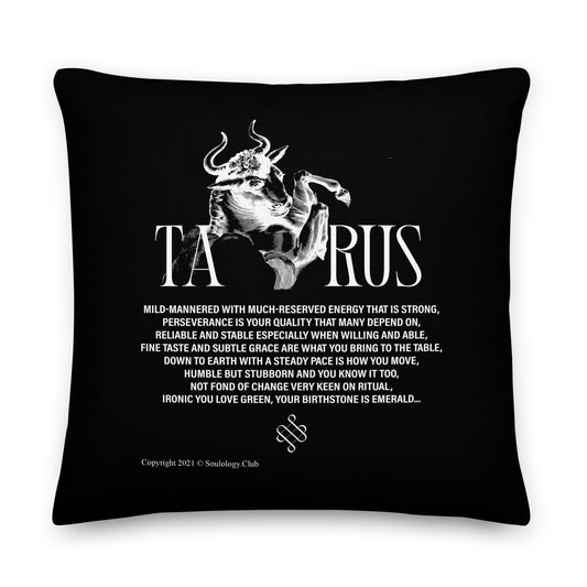 Taurus Poetry Lounge Pillow