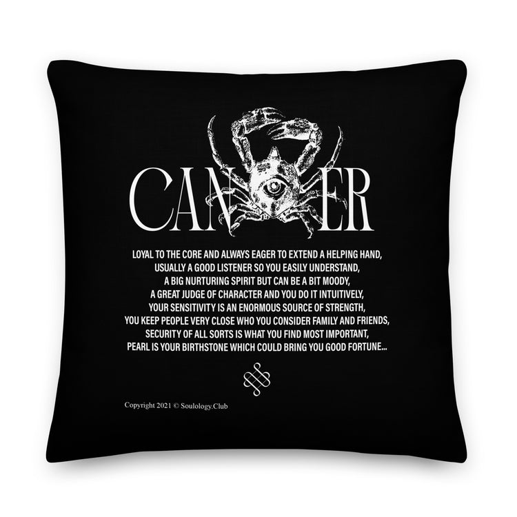Cancer Poetry Lounge Pillow