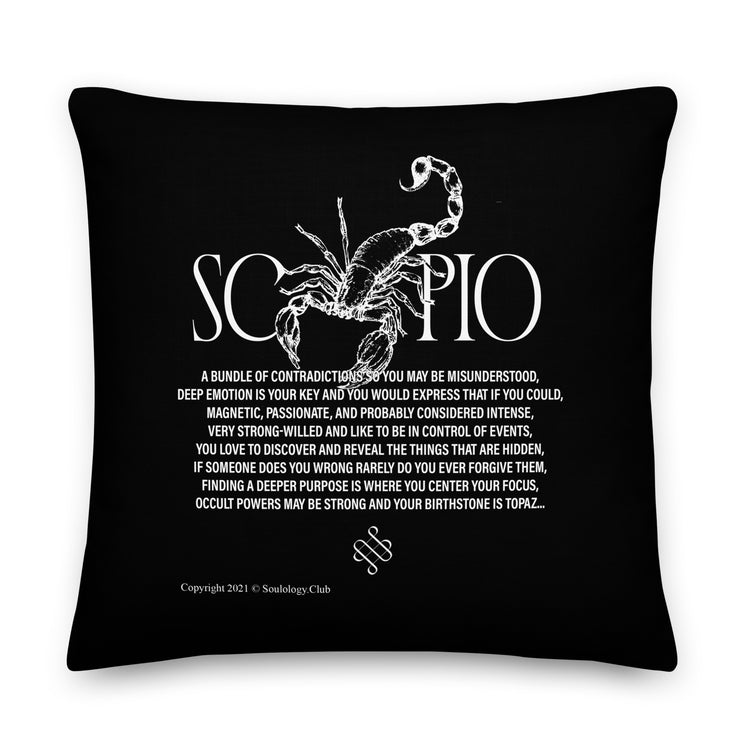 Scorpio Poetry Lounge Pillow