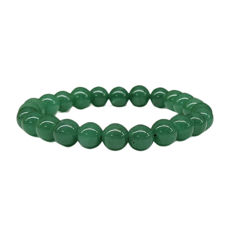 Green Jade Crystal Bracelet - Good Fortune | Harmony | Emotional Healing