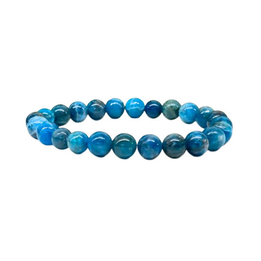 Blue Apatite Crystal Bracelet - Inner Peace | Mental Calm | Quiet Strength