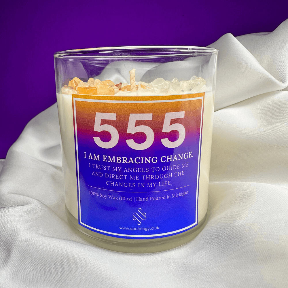 crystal manifestation candle