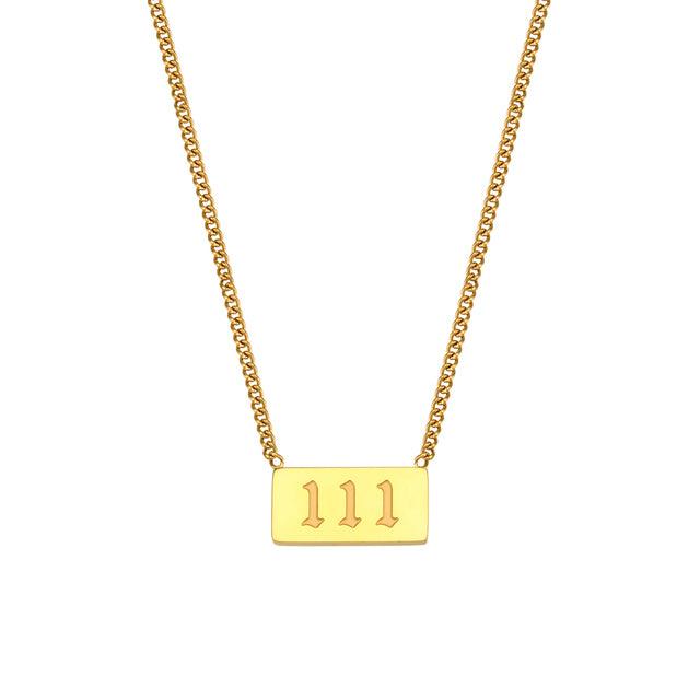 angel number necklace